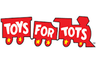 Toys For Tots logo of toy train